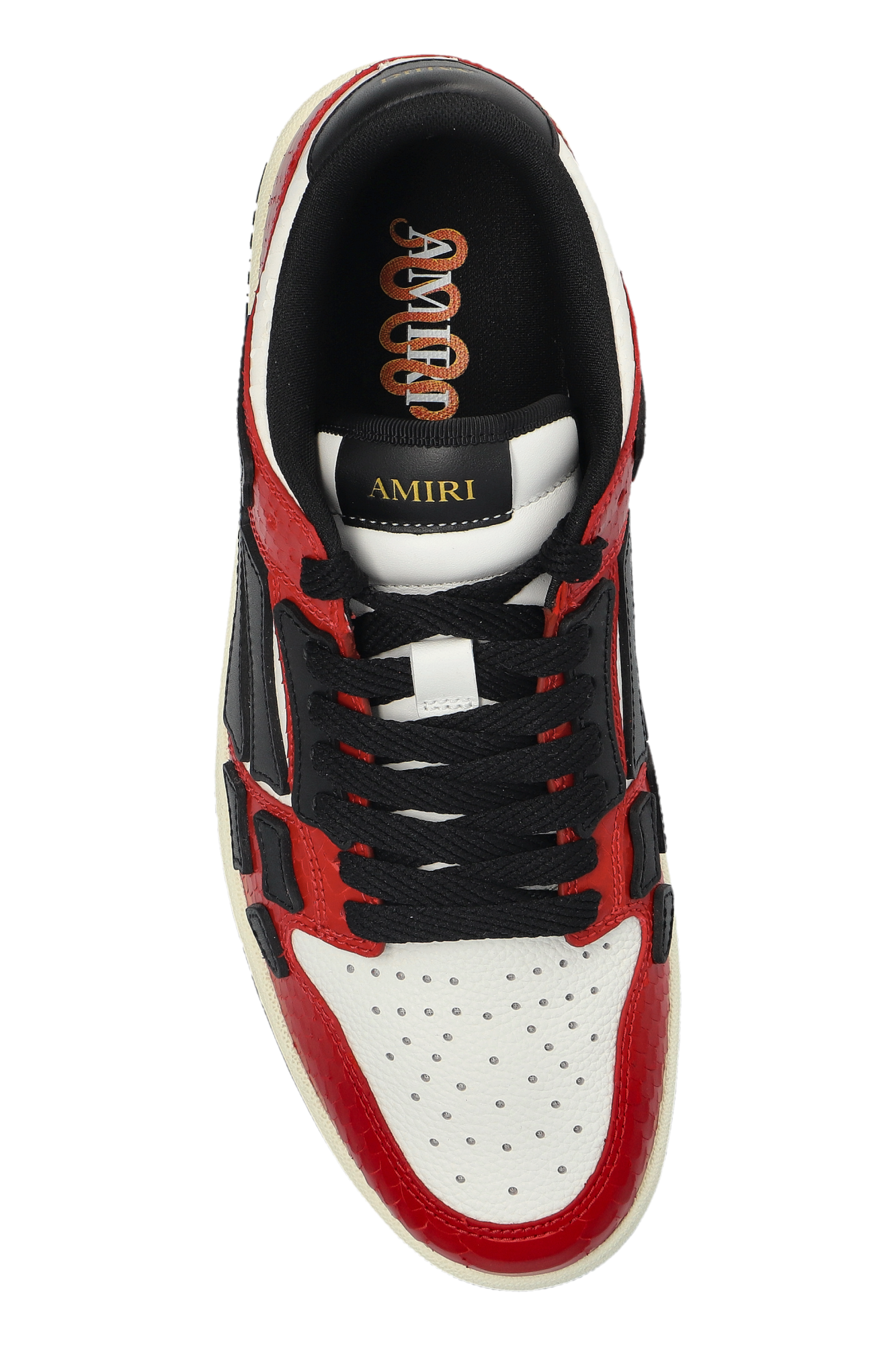 スニーカー AMIRI SS25 'Snake Skel Top Low' sneakers (AMFOSR1104 RED) AMIRI Snake Skel low-top sneakers for Men - Red in UAE